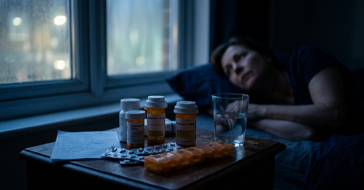 Prescription medications that interfere with your sleep - photographed for the Why Can't I Sleep guide. Images and Photos created by www.why-cant-sleep.com