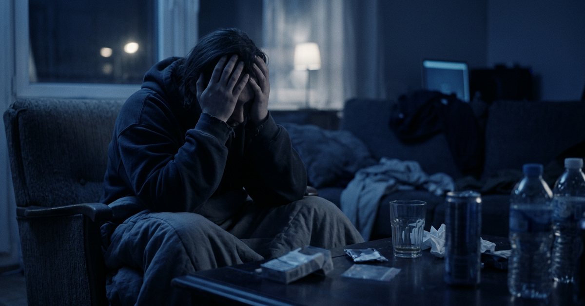 Recreational drugs and the collapse of restorative sleep - photographed for the Why Can't I Sleep guide. Images and Photos created by www.why-cant-sleep.com
